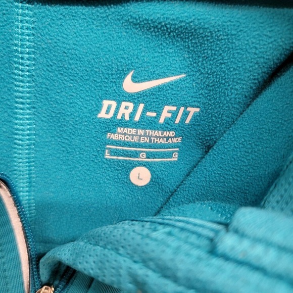 Nike Livestrong Running Jacket Full Zip Reflective Accents Teal Women’s Large‎ - Picture 2 of 12